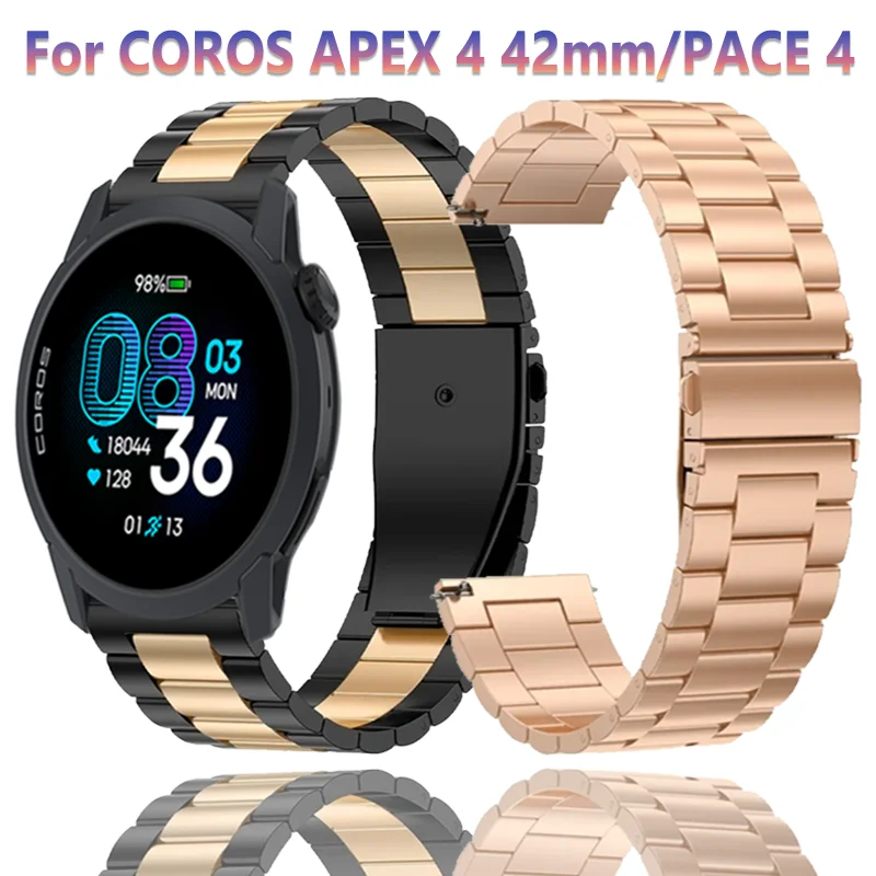 22 mm Metallarmband für COROS APEX 4 42 mm/PACE 4-Pro/CMF Watch 3 Pro Edelstahlarmband Suunto Ocean/Vertical 2/Run/Race 2-S