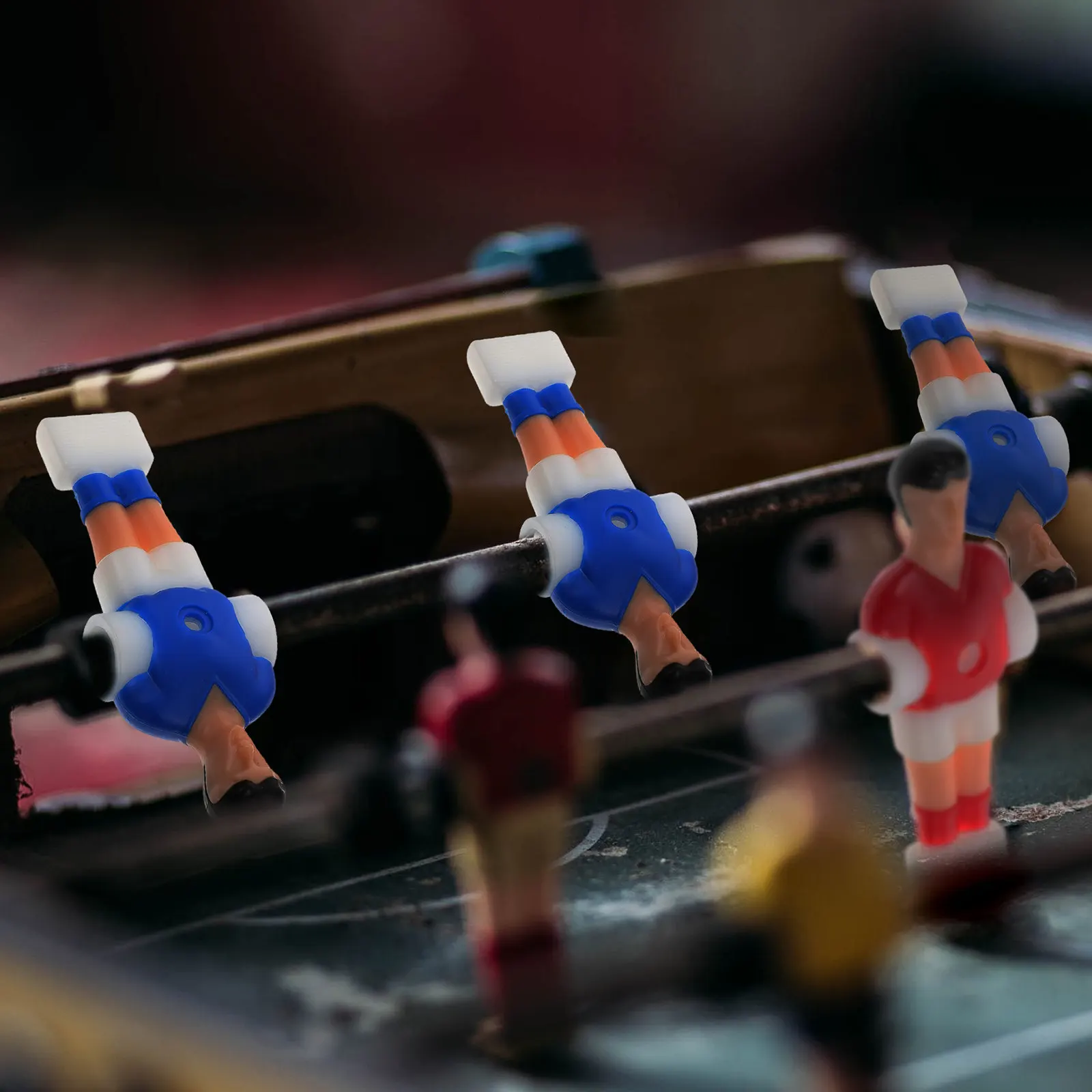 

10Pcs Plastic Football Player Figures for Table Football Machine Replacement Parts Indoor Fun Family Game Accessories