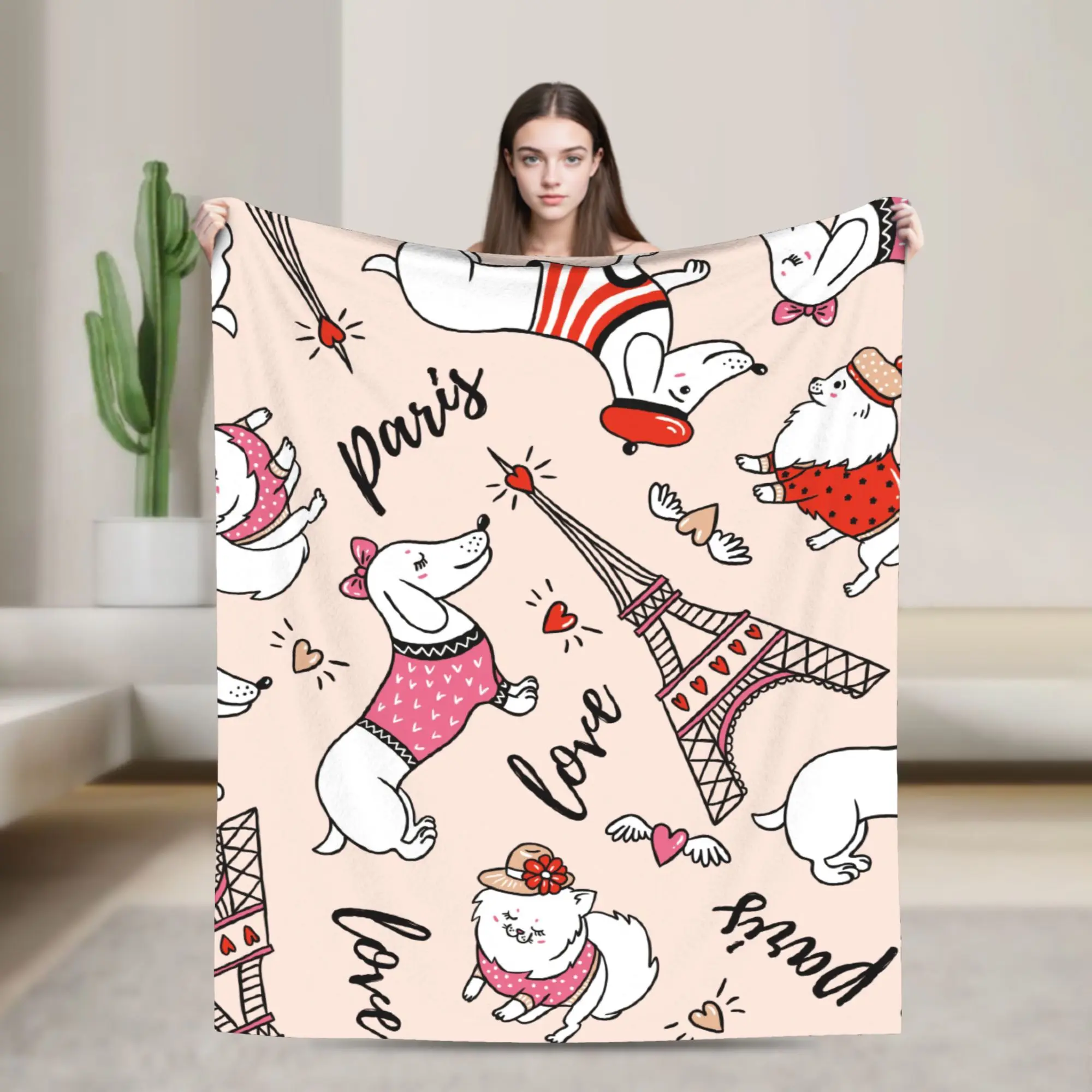 

Милое мультяшное одеяло с таксой, фланелевое весенне-осеннее дышащее теплое одеяло для любителей собак, постельные принадлежности, уличные покрывала