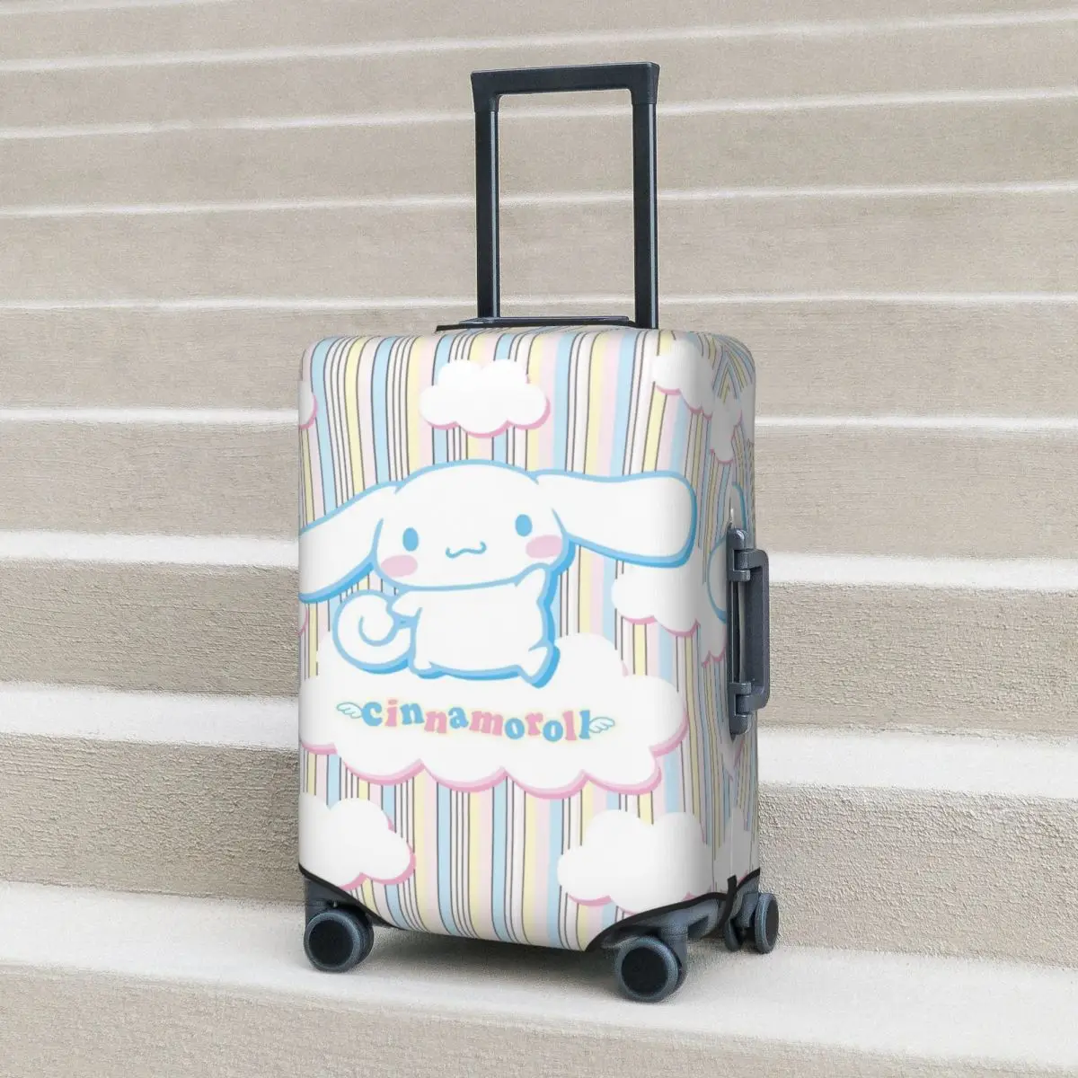 Cinnamoroll Kawaii Cartoon Suitcase Cover Travel Vacation Fun Luggage Case Protection