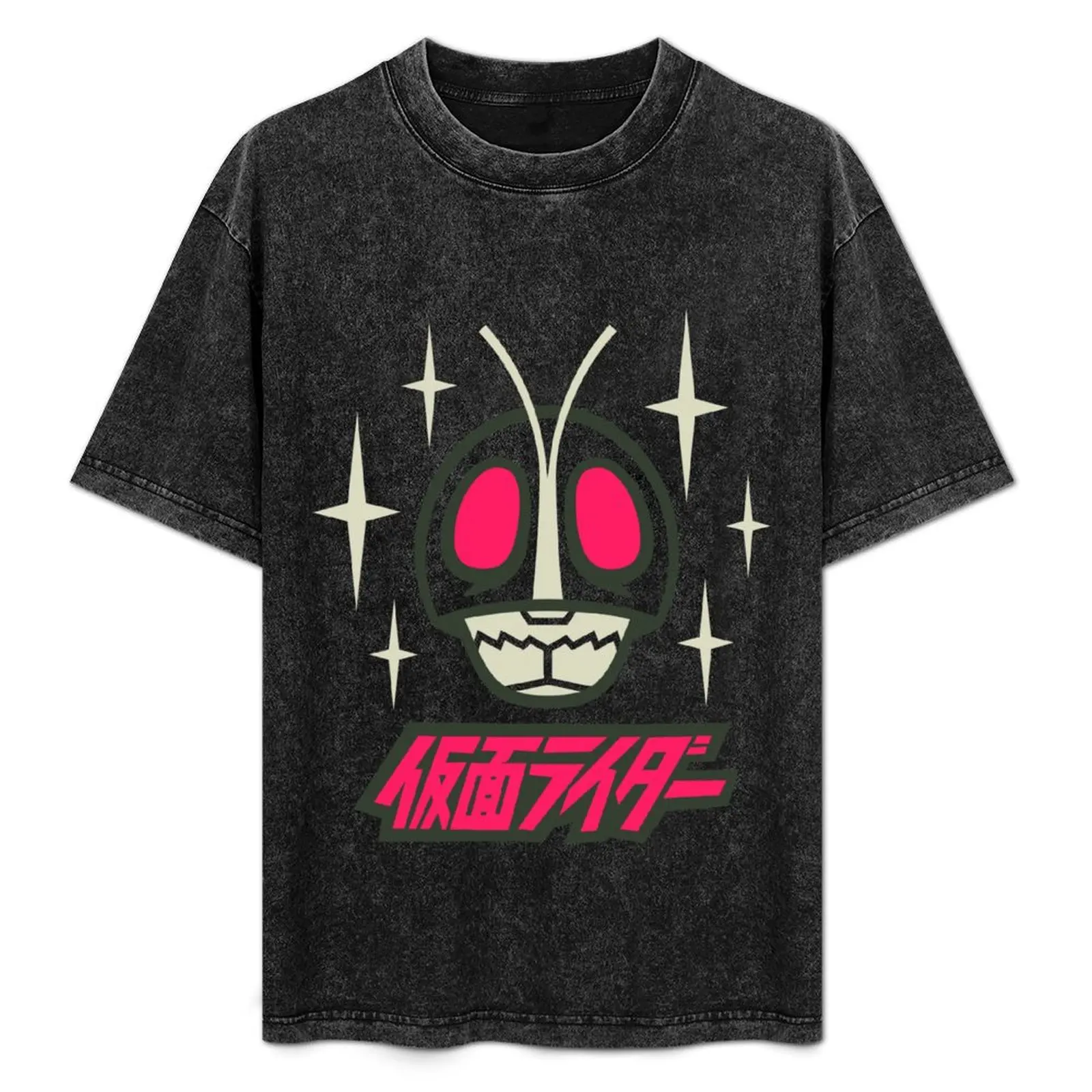 

Masked Rider T-Shirt Retro Style Print Casual Top