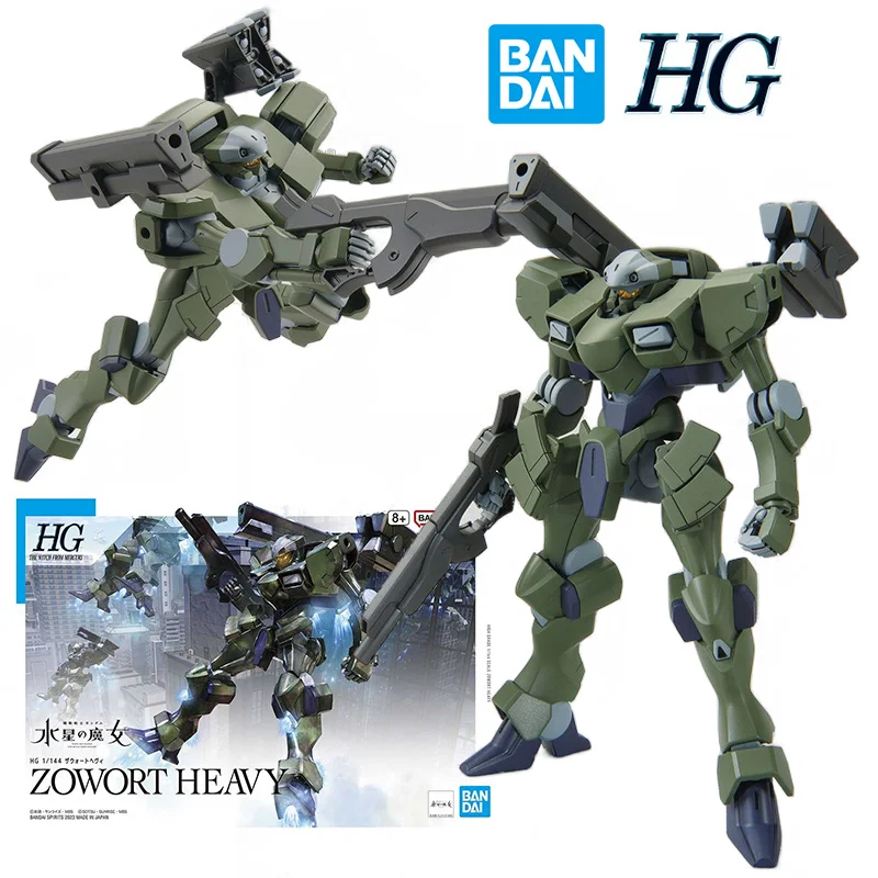 Bandai HG 1/144 Zowort Heavy 14Cm Gundam The Witch From Mercury Anime Oryginalna figurka akcji Model Zabawka Kolekcja prezentów urodzinowych