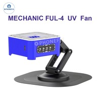 MECHANIC FUL-4 UV Curing Lighting Fan Smoke Extractor Rapid Curing & Cooling PCB CPU Chip Solderig Repair Smoke Exhaust  Tools
