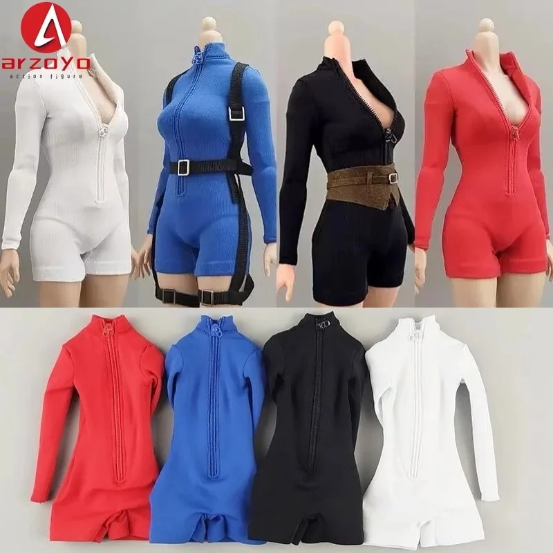 

DG065 1/6 Комбинезон с высоким воротом и длинными рукавами, шорты, сексуальные колготки, модель одежды, подходит для 12 дюймов, BJD, фигурка женщины-солдата, тело