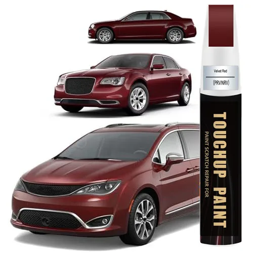 Car Touch Up Paint(Velvet Red(PRV/NRV)) for Chrysler Car Paint Scratch Repair Kit, Quick & Easy Solution to Repair