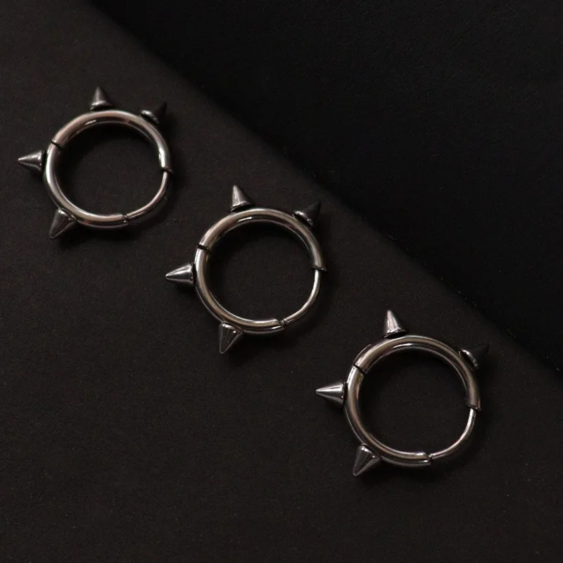 2.0mm Hoop Earrings Hypoallergenic Fashion Warp 10mm Round Smooth Circle Jewelry Stainless Steel No Easy Fade Allergy Free