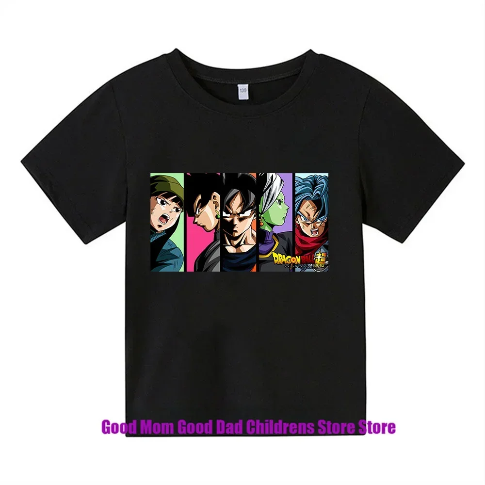 2024 new Dragon Ball Zkakarotte summer cool children\'s t shirt leisure cartoon T-shirt boys and girls 3-15 birthday gift