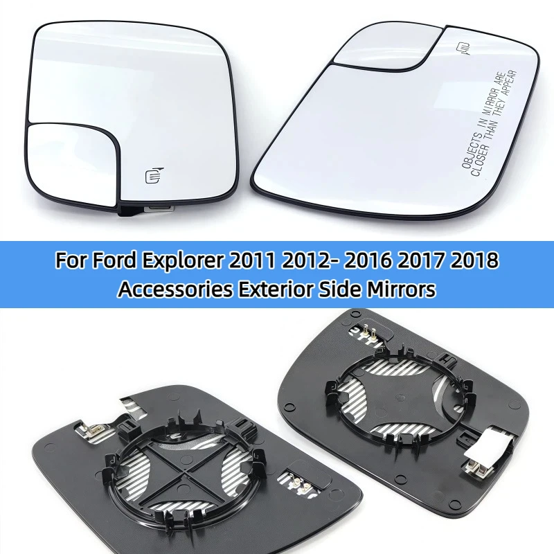 

Auto parts For Ford Explorer 2011 2012- 2016 2017 2018 Accessories Exterior Side Mirrors Reflective Lens Mirror Glass Lenses
