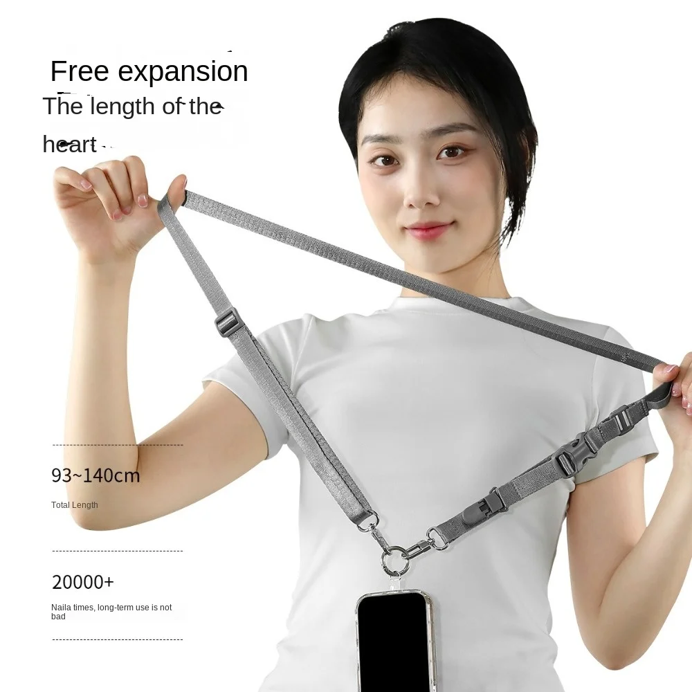 

Universal Anti-lost Phone Lanyard Adjustable Detachable Shoulder Strap Rope Crossbody Hanging Rope Phone Charm Accessories