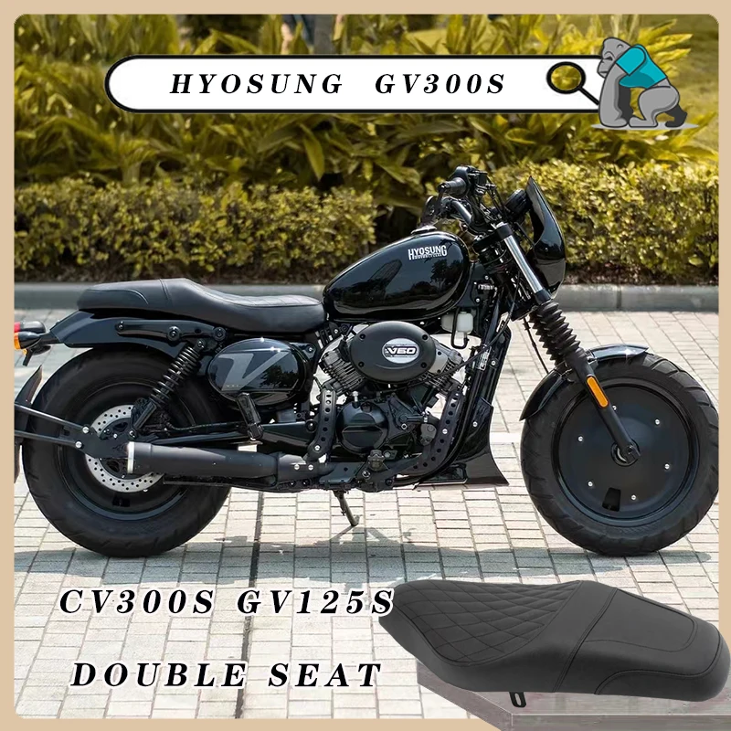 Customized Retro Motorcycle Flat Double Seat Cushion for Hyosung GV125S GV300S