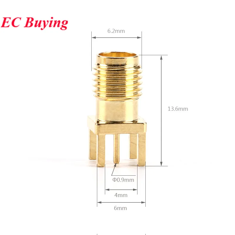 1pc-5Pcs SMA-KE SMA-KWE PCB Female Jack Connector Plug Right Angle 90 DEGREE SMA Male Plug to BNC Female M/F Antenna RF Adapter