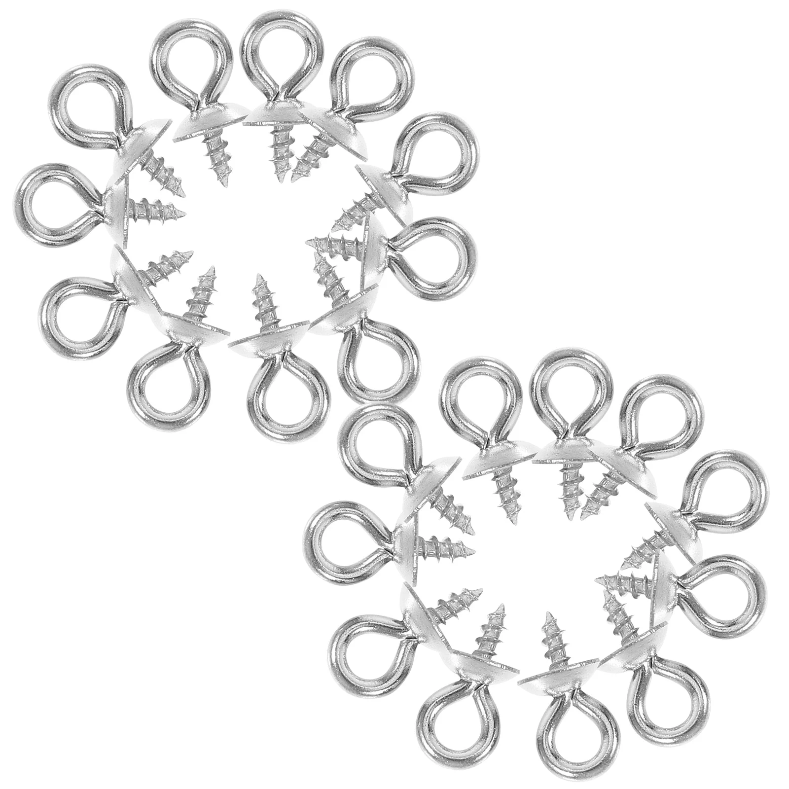 

50pcs Sheep Eye Screws Stainless Steel Mini Hooks for Jewelry DIY Earrings Necklace Bracelets Crafts Connectors