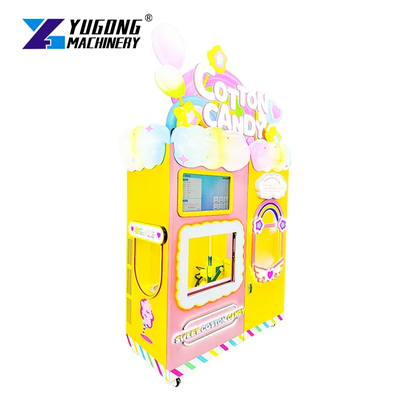 

YG Customized Excellent Performance Cotton Candy Vending Machine Robot - Fully Automated Sugar Floss Dispenser For Seamless Serv