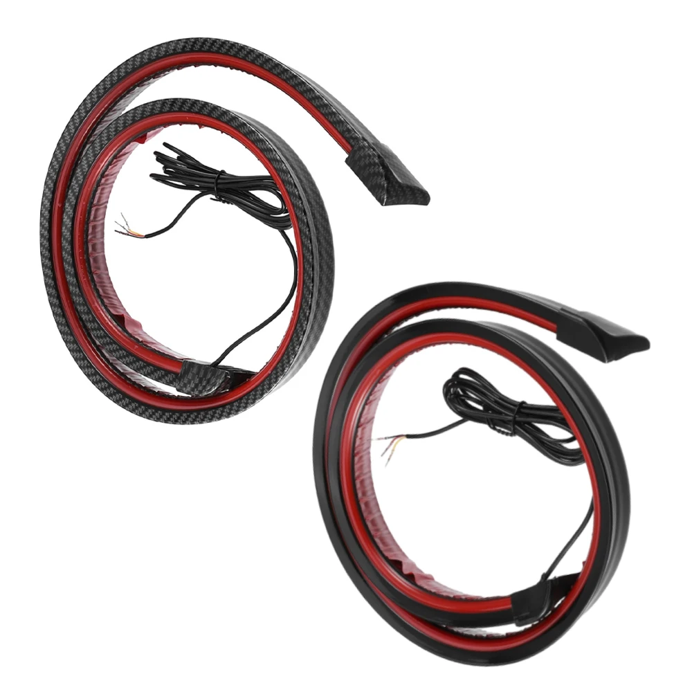 LED Car Tail Brake Light Strip ABS Multi-function Mode Rear Roof Trunk Tail Spoiler Wing Lip Tail Signal Brake Light - Image 2