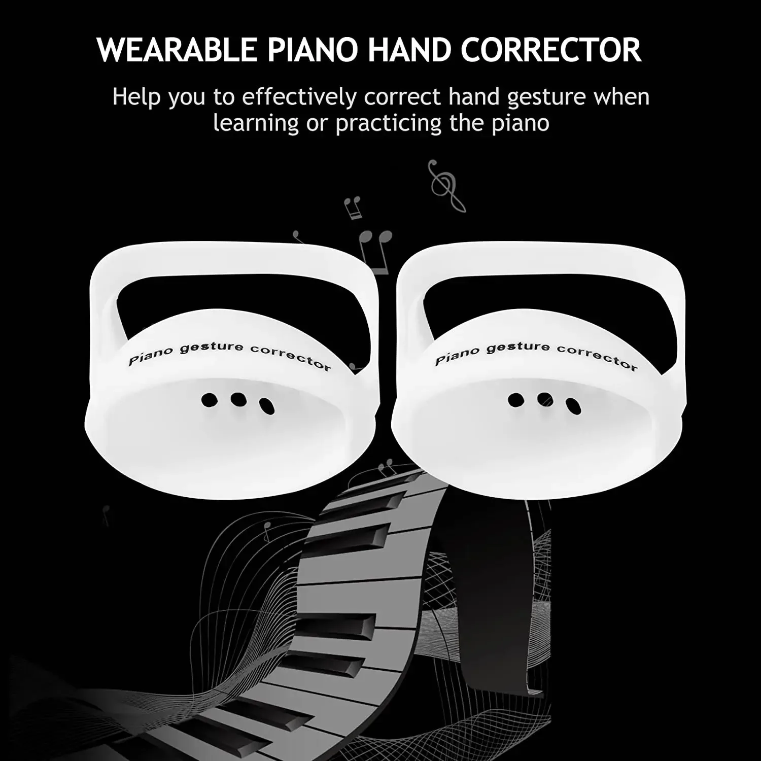 IRIN TS-01 Piano Hand Corrector Silicone Piano Gestures Orthotic Device Wearable Piano Hand Gesture Corrector for Beginners
