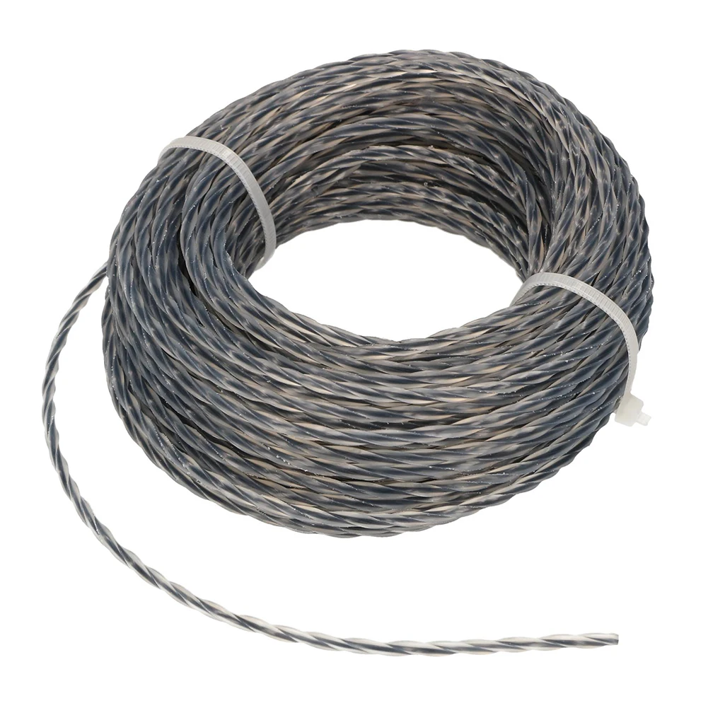 Effective 2 Sets Corereinforced Grass Trimmer Line 2 0 3 0 mm x 15m (30m) Line Spool for Weeds, Undergrowth, and Tall Grass