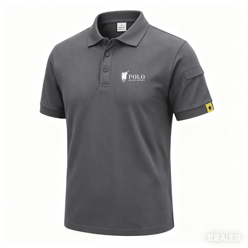 Men's Premium Summer Polo Shirt, Quick Drying, Breathable, Casual, Business Fashion, Sports, Short Sleeved, Men's Clothing