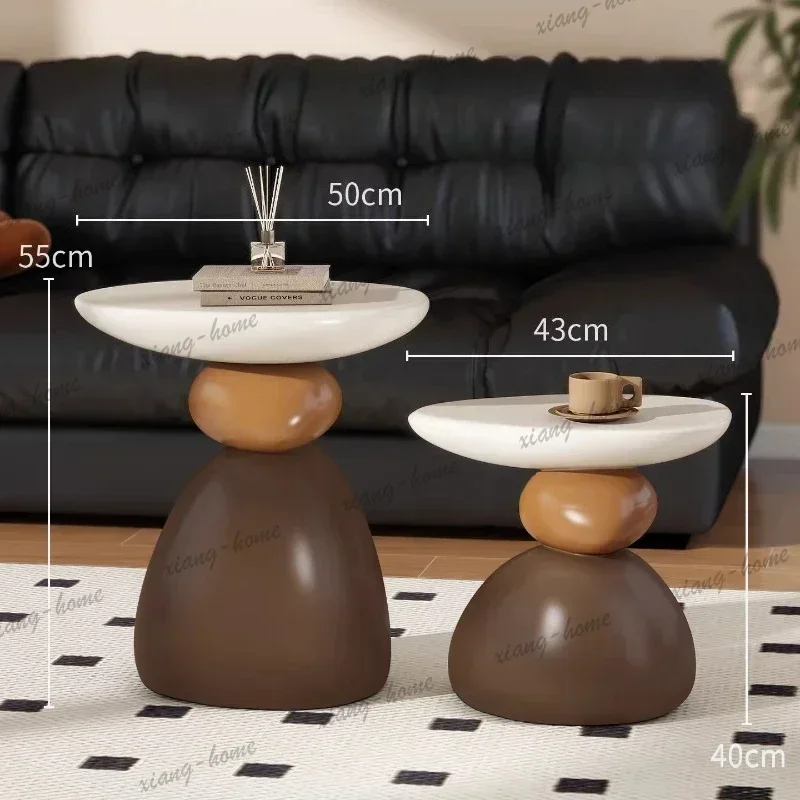 LSRoom Tables Side Table End Tables Living Room Furniture Home Luxury Modern Creative Antique Shelf Art Sofa Coffee Table Seatin