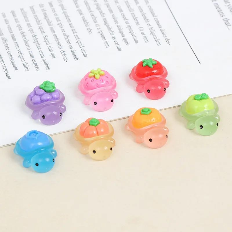 100/50/30 Stück niedliche Mini-Leuchtschildkröten-Ornamente, die im Dunkeln leuchten, Miniaturen, Schildkröten, Mikrolandschaft, Kinderspielzeug, Heimdekoration