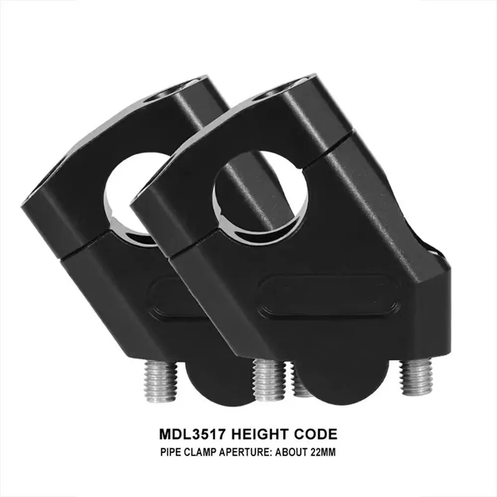 1pair Motorcycle Handlebar Riser Bar Mount Handle Clamp Universal 22mm For Honda For BMW R1200GS For YAMAHA MT07 MT09 view 2