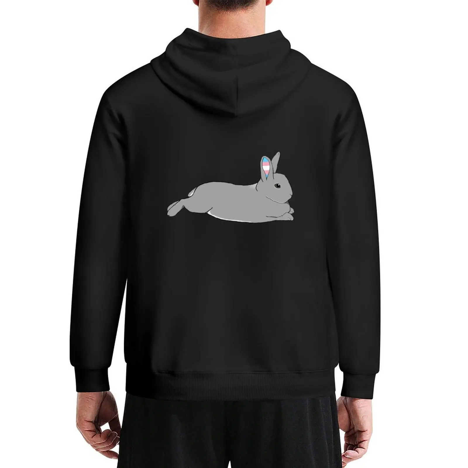 

Silver Rabbit - Pride Bun Trans Hoodie autumn jacket men men's coat winter clothes graphic t shirts men mens hoodies