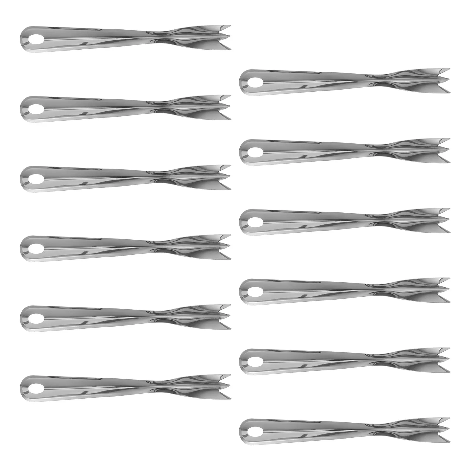 Cherry Pitter Tool - 12Pcs Pineapple Fork Peeler Stainless Steel
