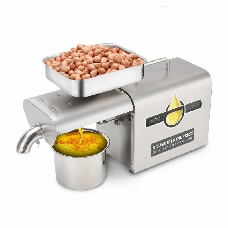 New Design Cold Hot Peanut Sesame Rapeseed Walnut coconut palm corn olive electric home use oil press extraction machine