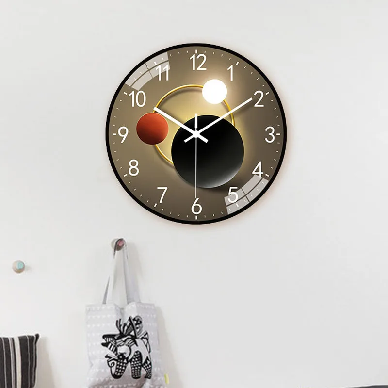 2023 new wall clock 8 inches modern fashion personality art mute living room wall clock luxury wall clock