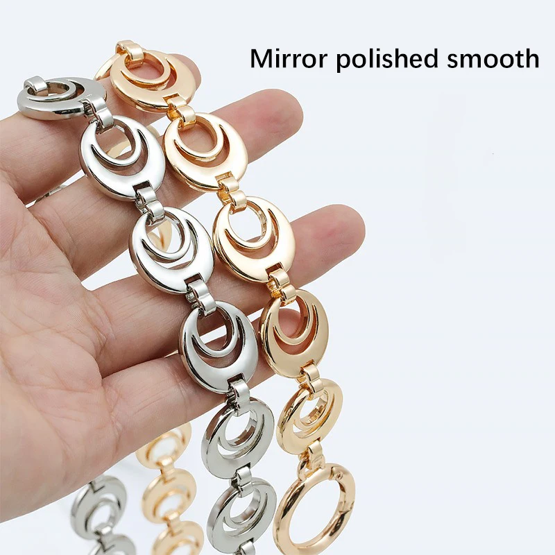 EverToner High-end Metal Moon Chain Extension Strap for Women Handbag Wallet Replacement Accessories