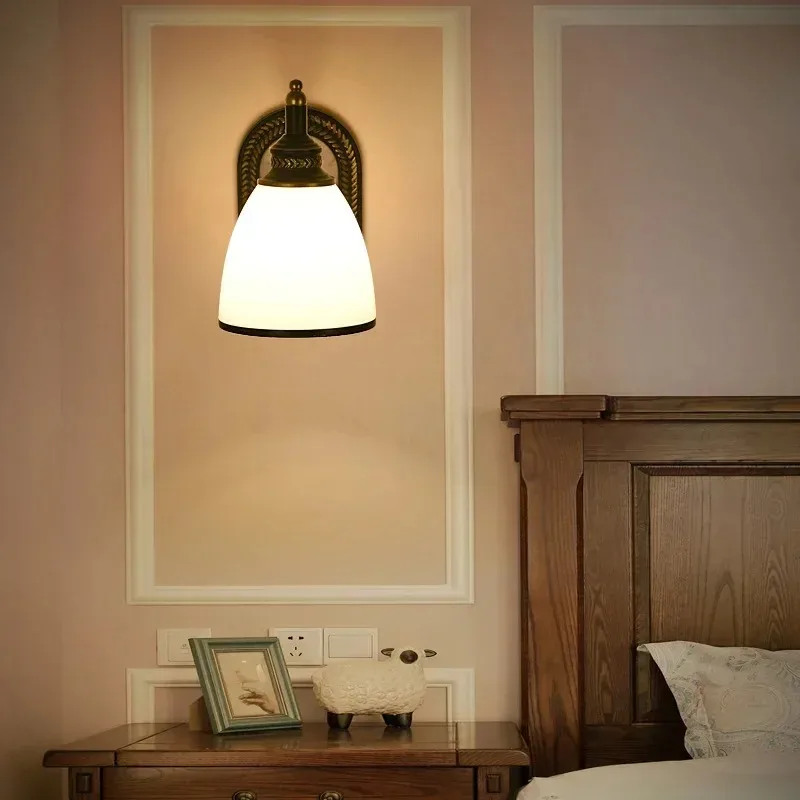 American Style Livingroom Bedroom Bedside Vintage Country Dining Room Hallway Aisle Staircase Lamp