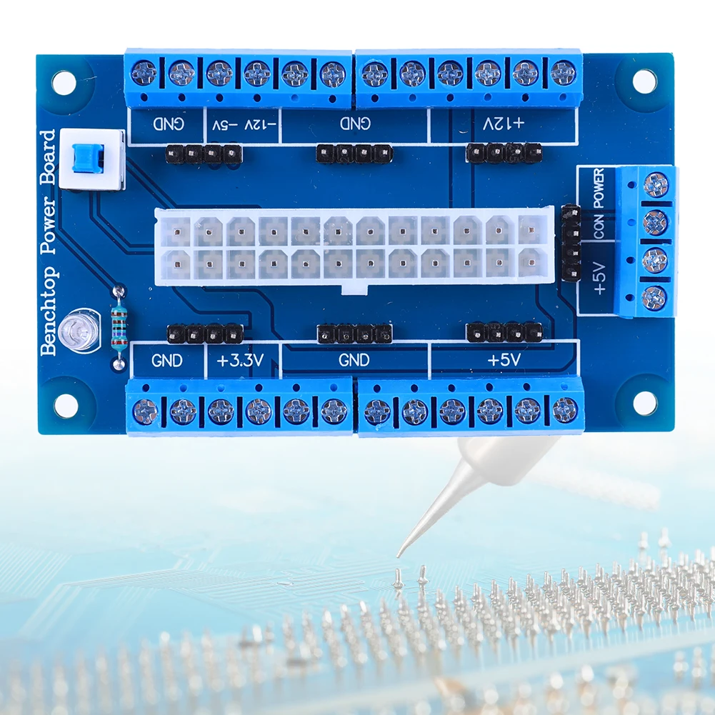 24/20Pin Adapter Power Breakout Board Module for ATX Electronic DC Power Supply Breakout Module Standard Connector PC Module