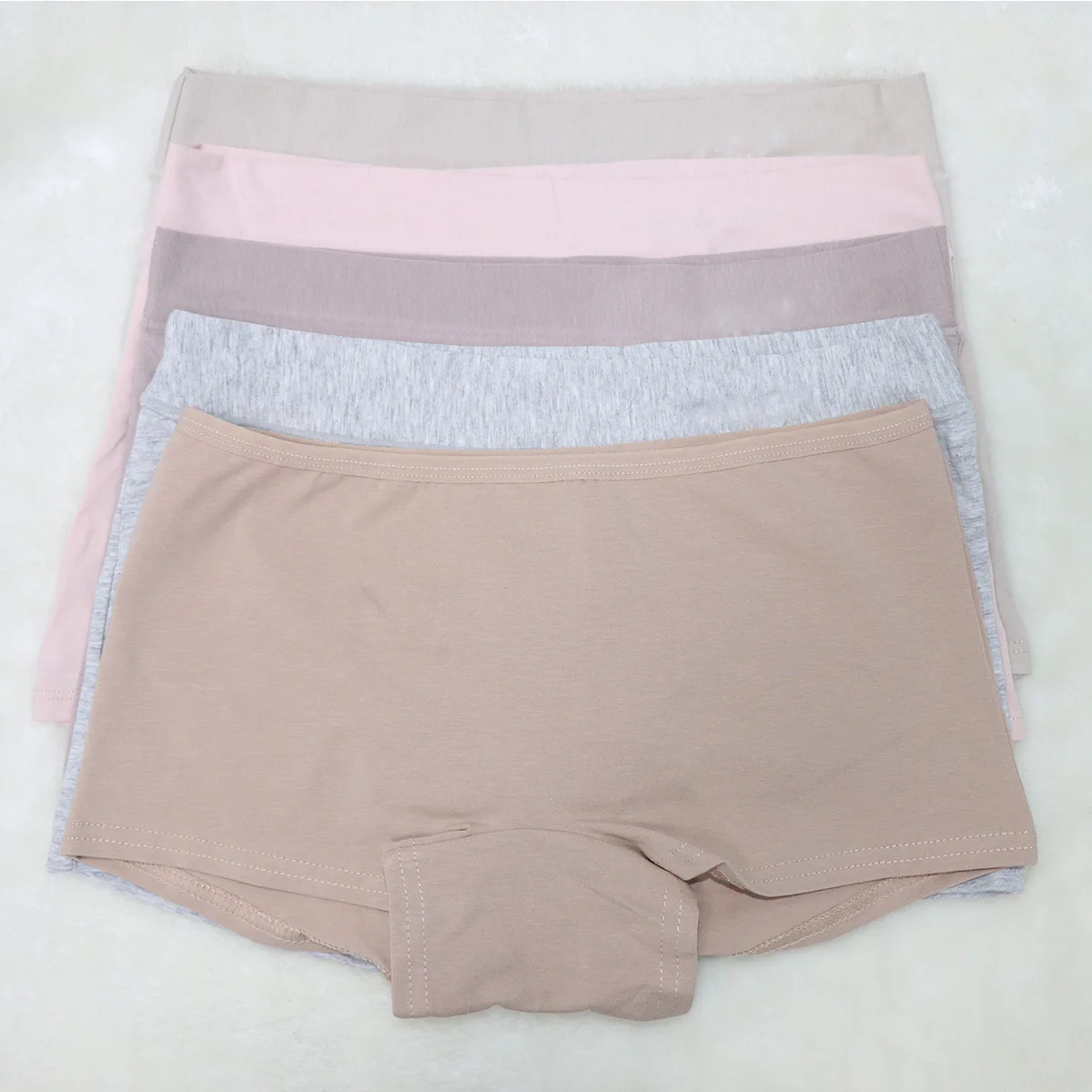 1 pz paniti in cotone elasticizzato pantaloncini da donna di grandi dimensioni Boxer sportivo biancheria intima confortevole