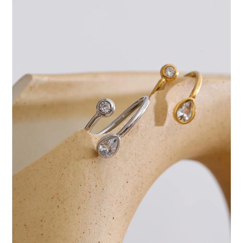 Women's Adjustable Zirconia Thin Ring for Daily Wear