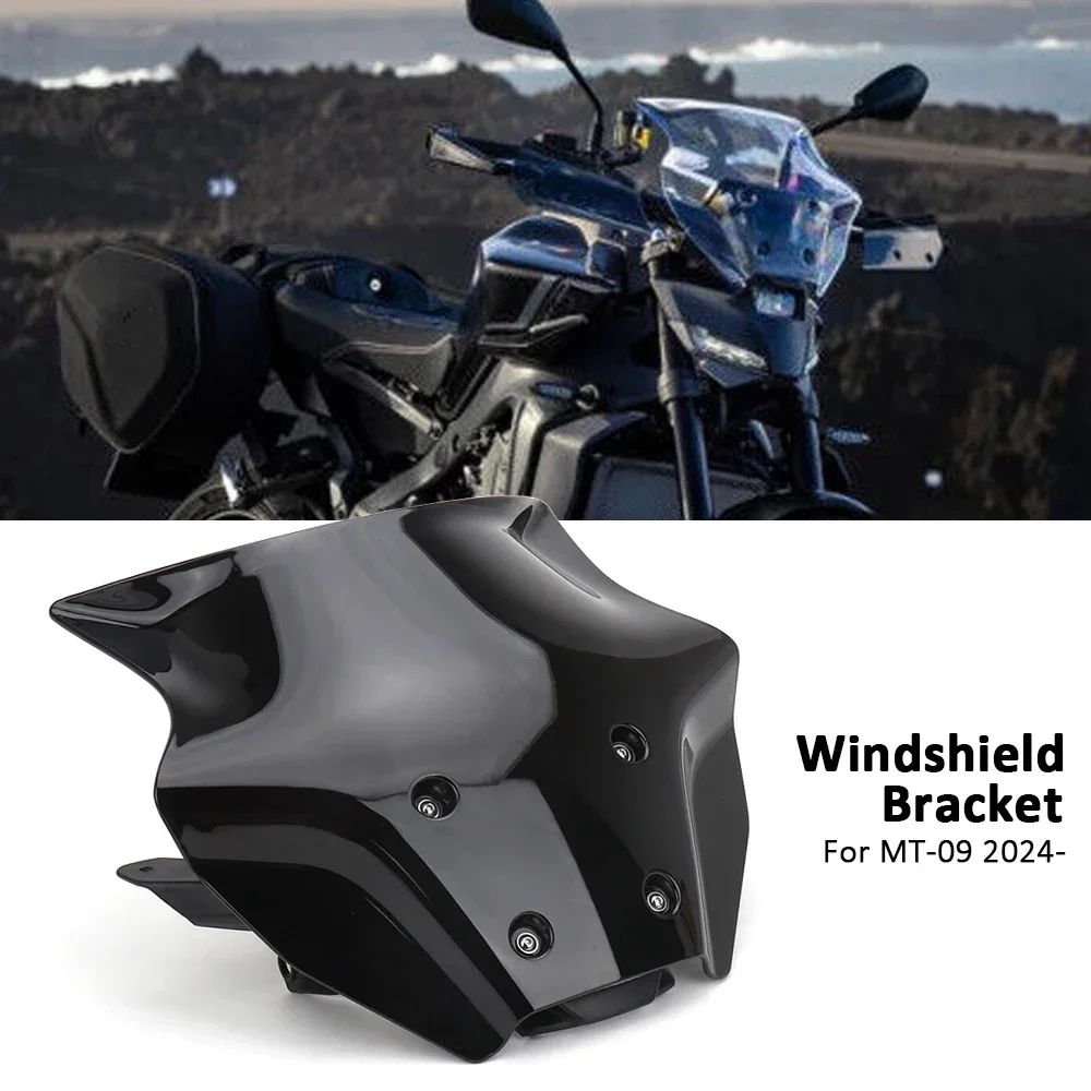 

For Yamaha MT-09 MT09 MT 09 mt09 2024 Motorcycle Accessories Acrylic Windscreen Windshield Visor Deflector Bracket