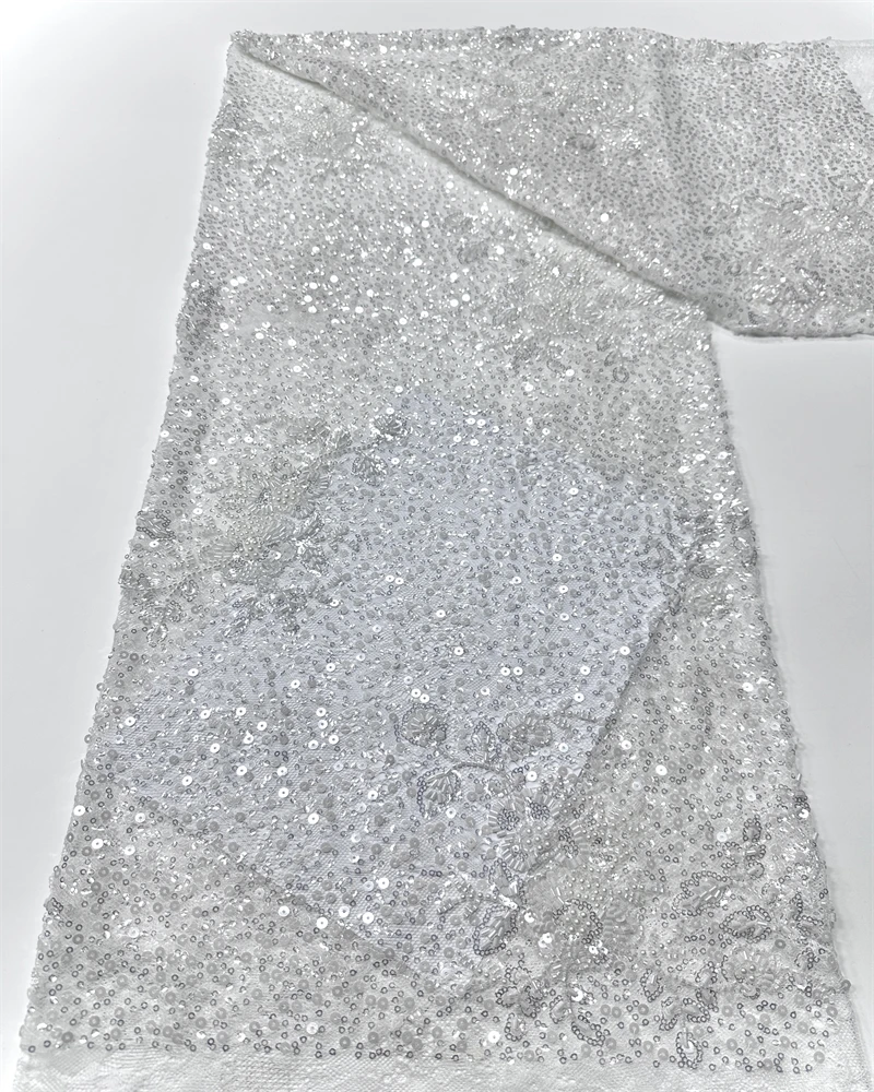 

Элегантность, изысканный достойный новый модный дизайн, ткань ручной работы с вышивкой, сетчатые кружевные бусины для изготовления женского свадебного платья