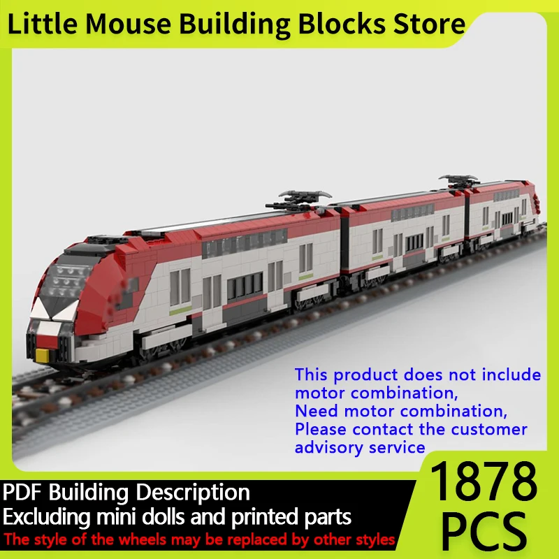 

City Car Model MOC Building Bricks Regional Californian Train Modular Technology Gifts Holiday Assemble Children Toys Suit