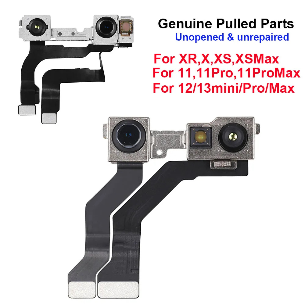 New Front Camera For iPhone X XR Xs XsMax 11 12 13 14 15 Pro 11Pro 12Pro 13Pro Max Mini Plus Flex Cable Facing Replacement Parts