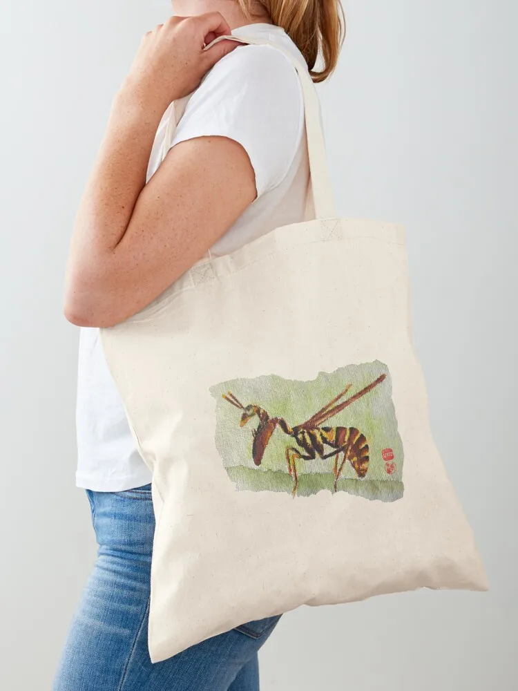 

Watercolor mantidfly drawing Tote Bag tote bag men canvas tote Women bags reusable shopping bags
