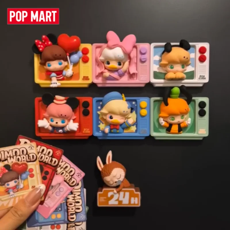 

POP MART DIMOO WORLD X DISNEY Series-Fridge Magnet Blind Box Guess Bag Mystery Box Toys Doll Anime Figure Desktop Ornaments Cute