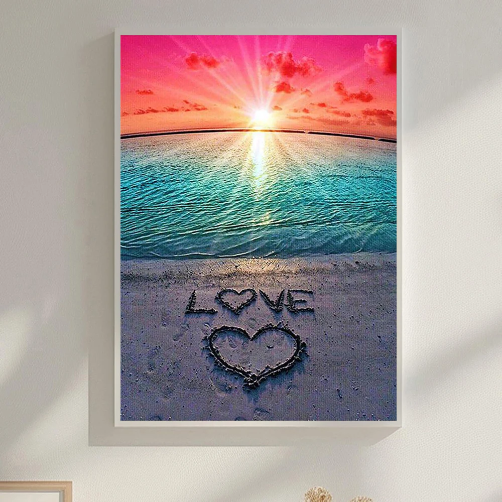 

5D Diy Полная Алмазная Картина Любовь Подпись Мозаика Взрослый Точечный Алмазный Набор Вышивки Крестом Гостиная Спальня Декоративная Картина