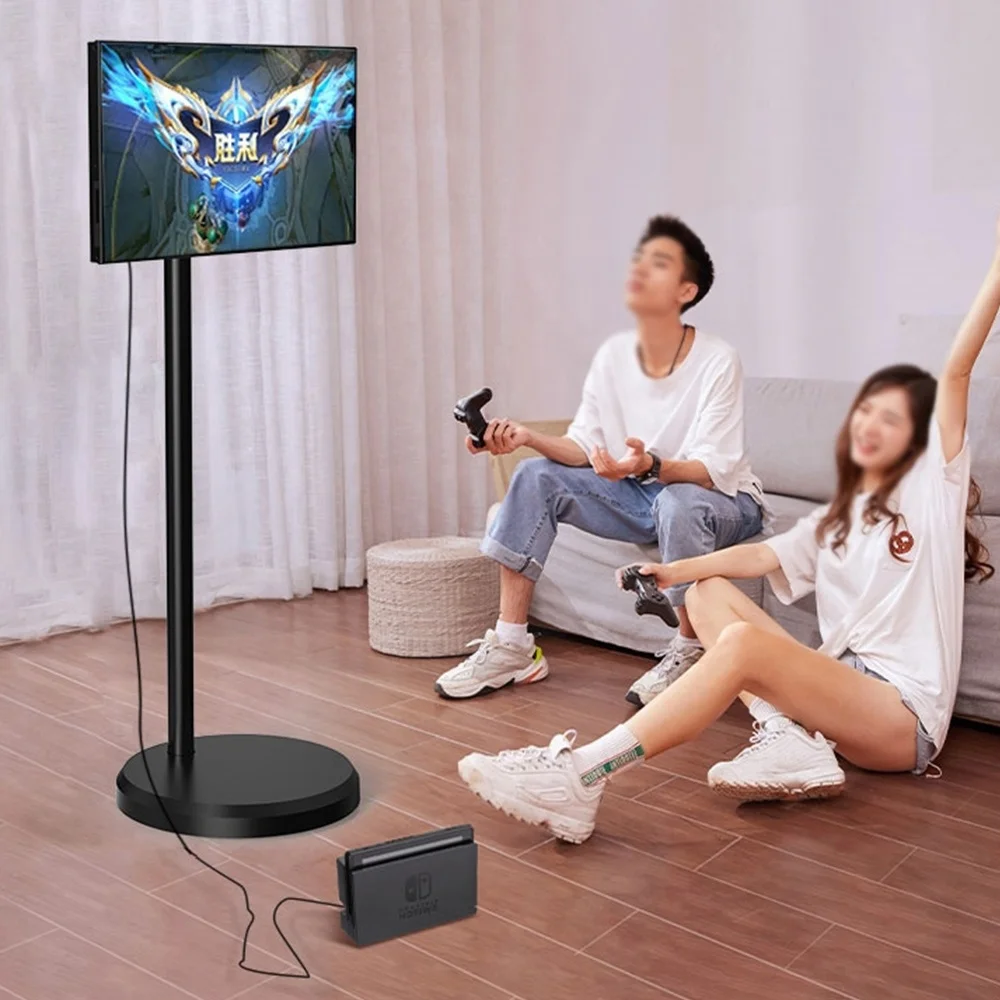 24 32 Inch Battery-Power Android In Cell Lcd Touch Screen Gym Gaming Live Room Smart Tv With Removable Scroll Wheels