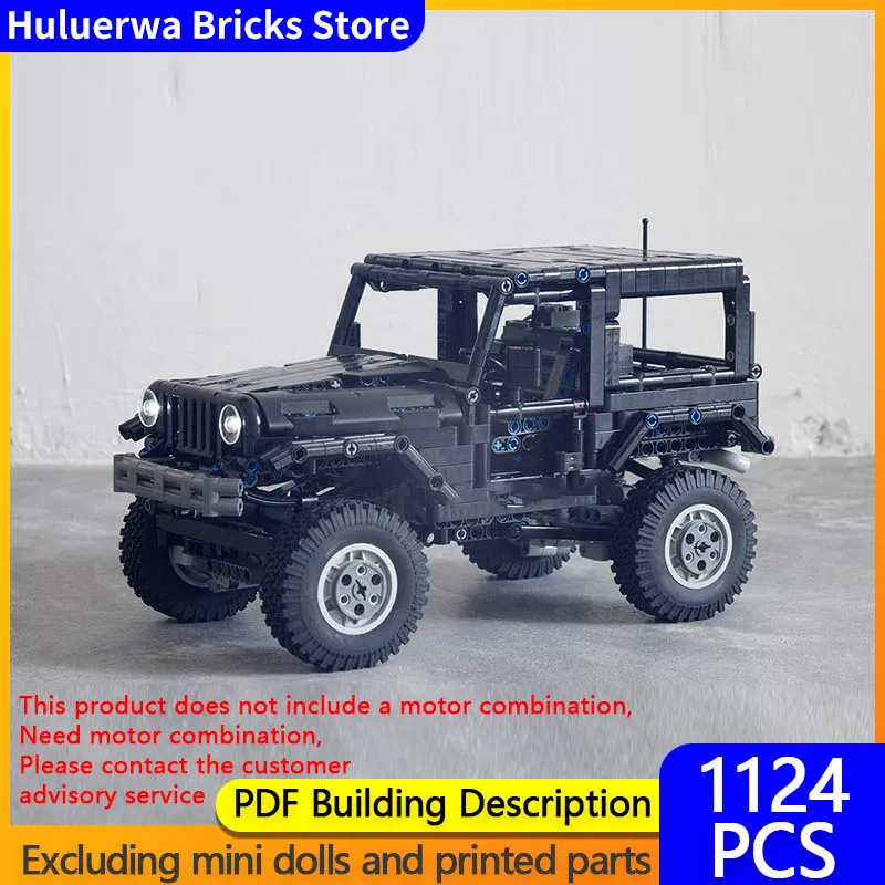 

Модель городской автомобиль MOC, строительные кирпичи, мини-Wrangler, внедорожник, модульная технология, детские праздничные подарки, сборные игрушки, костюм