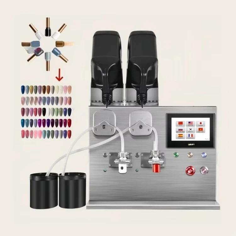 Nail Varnish Gel Polish Remover Oil Filler Uv Gel Nail Polish Filling Machine Nail Enamel Polish Vial Filling Production Line