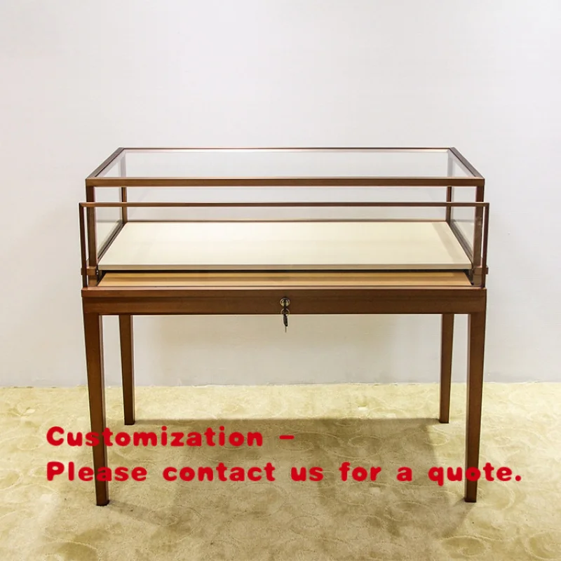 custom.Private High-end Durable LED Lit Customizable Style Jewelry Display Cabinet Antique Accessories