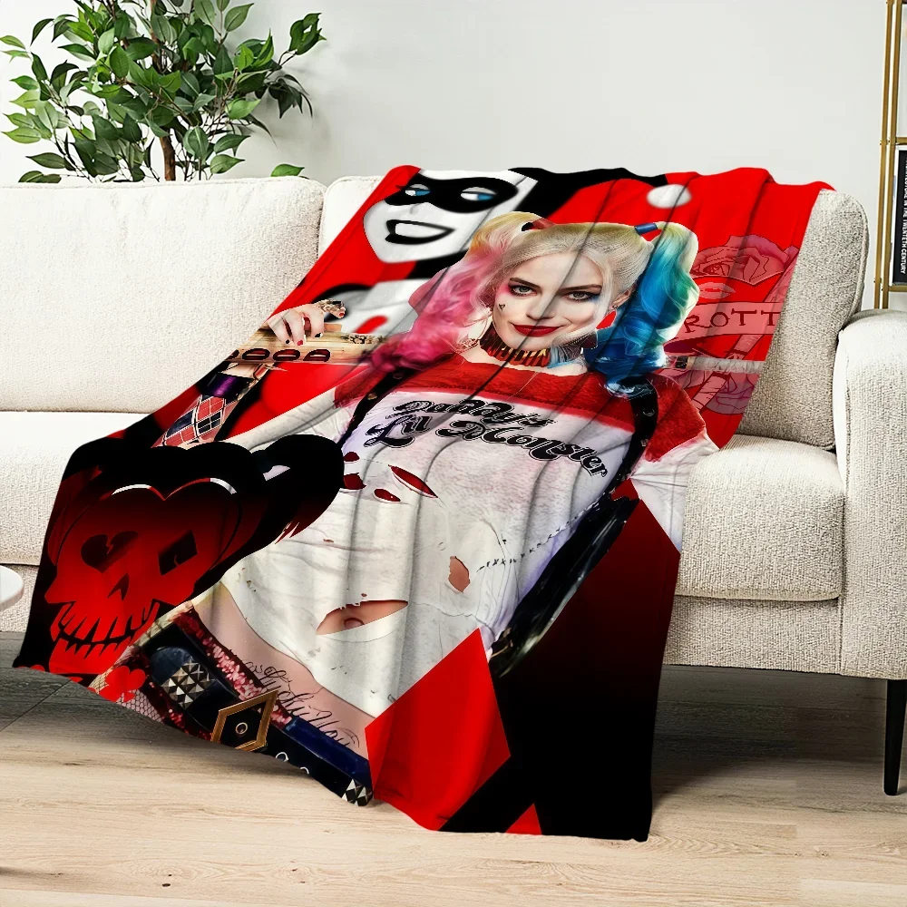 Warm Flannel Soft Plush Throw Blanket for Living Room Bedroom Travel  Perfect Gift  SingleSided Printed  HarleyS QuinnS Inspired