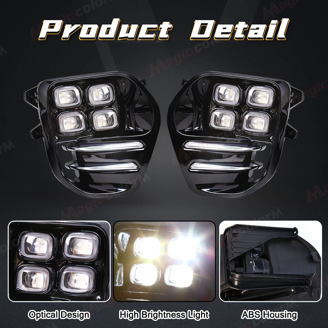 LED DRL For KIA Sportage QL KX5 2016 2017 2018 Daytime Running Light Front Bumper Fog Lamp Driving Headlight Car Accessories 12V