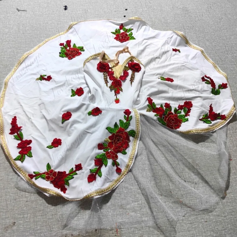 Kinder Tanz Langer Rock Kostüm Schwanensee Erwachsene Ballettkleid Slip Kleines Schwanenmädchen