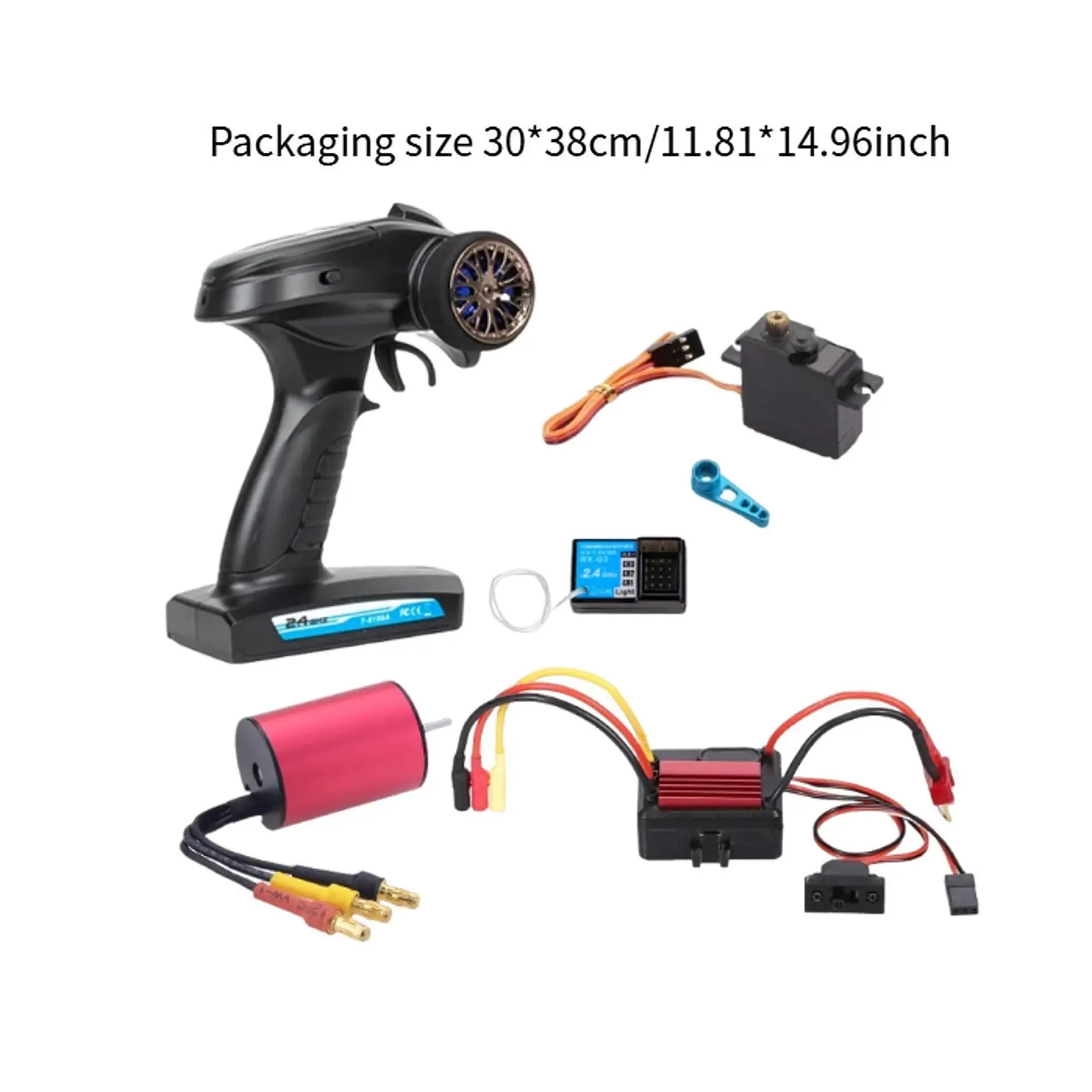 Motore Brushless 35A Ricevitore Esc Telecomando Servo Set Kit di aggiornamento per parti WLtoys A959 A979 A959-B HSP