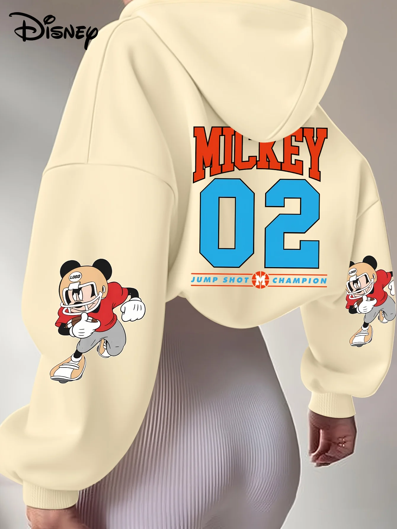 ديزني الأسد الملك ميكي ماوس قميص الحلو كول الشارع الخريف/الشتاء هوديي المتضخم المرأة الكبار والأطفال نفس حجم معطف #2