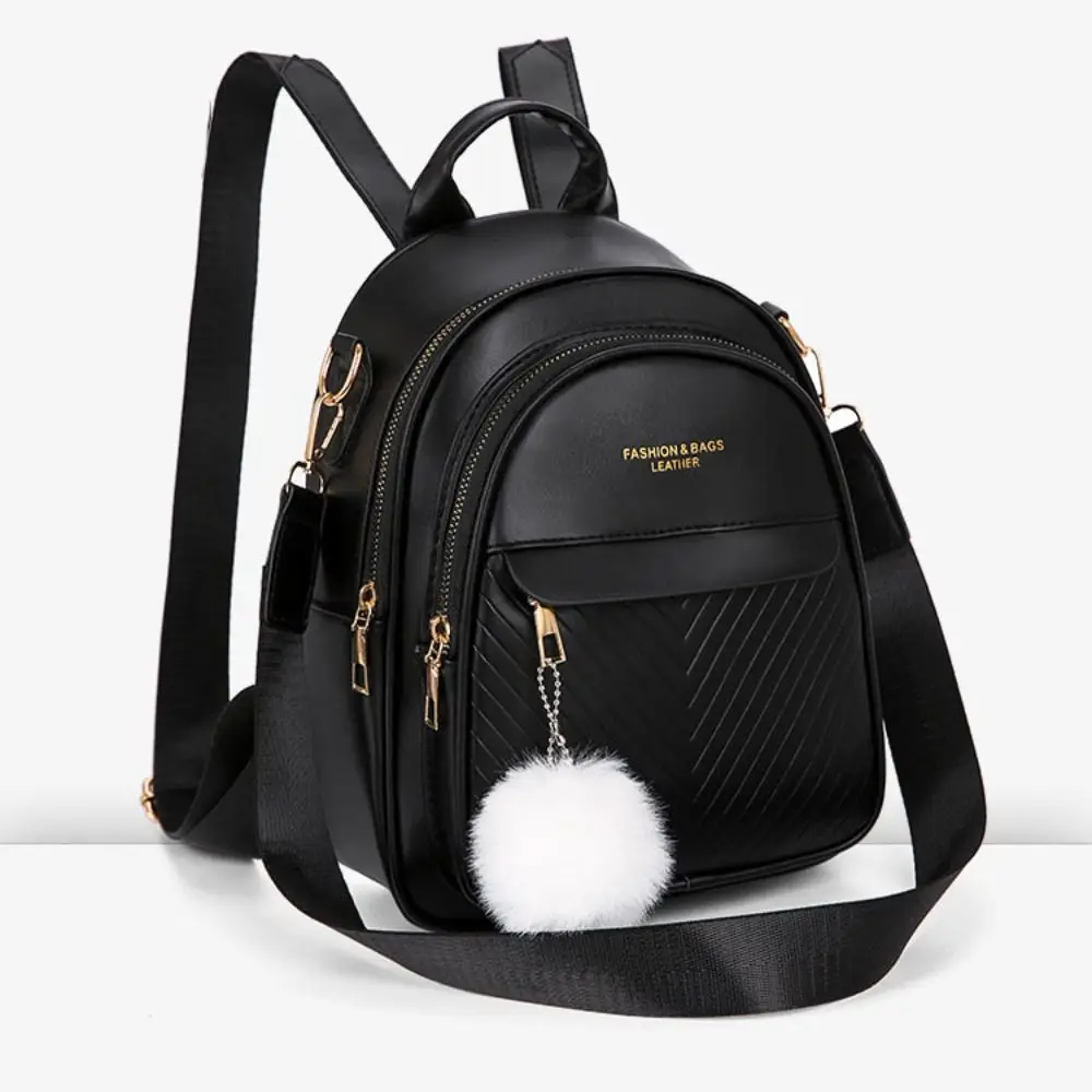 Mochila cuadrada pequeña de cuero PU para mujer y niña, morral escolar informal sencillo de gran capacidad, Mini bolsos ligeros de lujo, Unisex